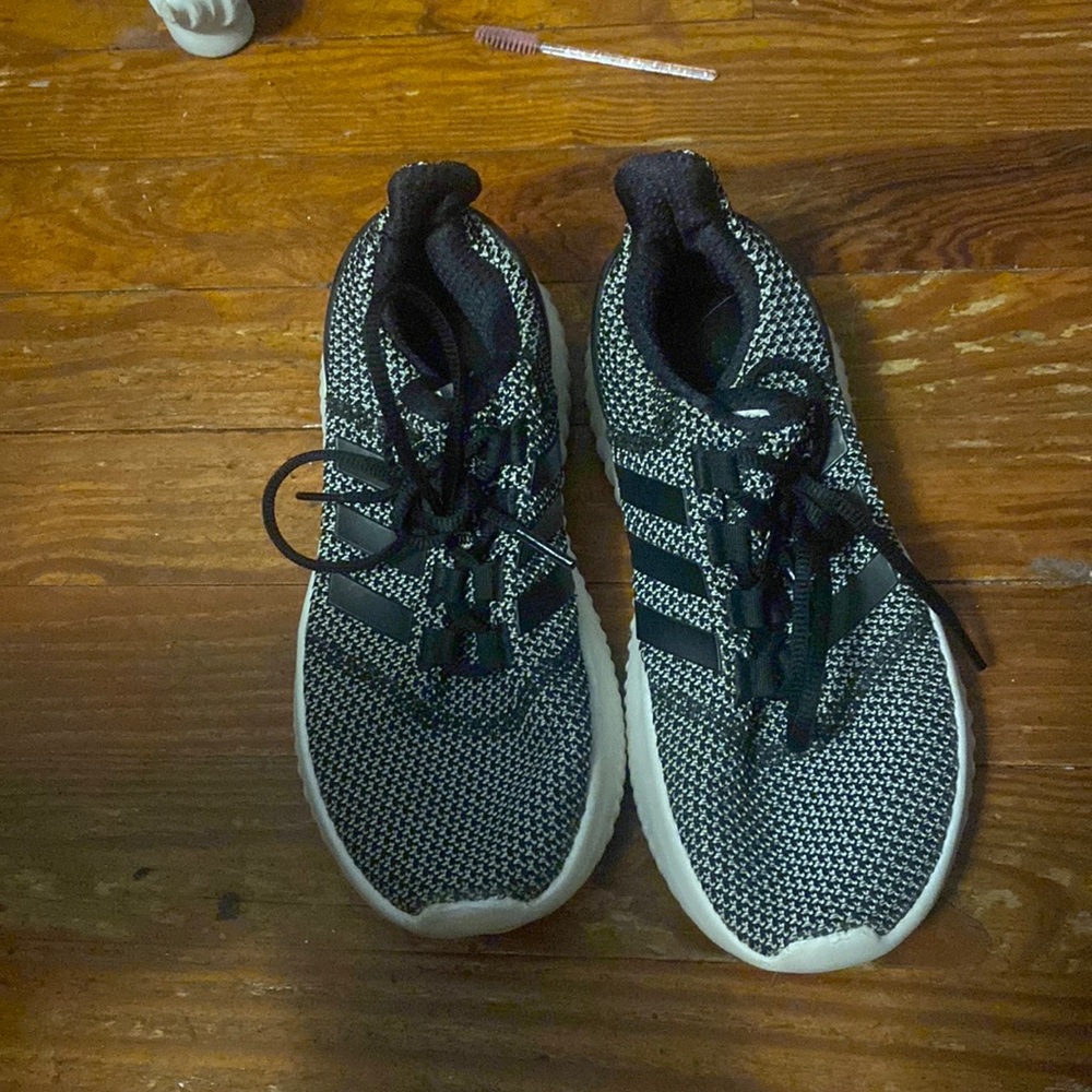 Black and White Adidas Sneakers